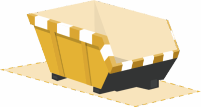 Dakafval container 10m3