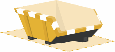 Bouwafval container 3m3